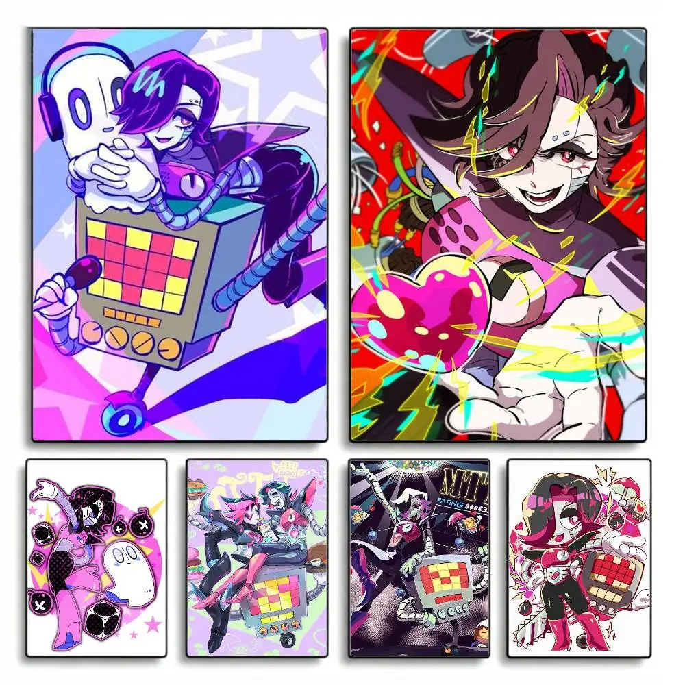 Mettaton U-Undertale Poster HD Self Adhesive Waterproof Wall Art Ideal for Home Office Dorm Gift