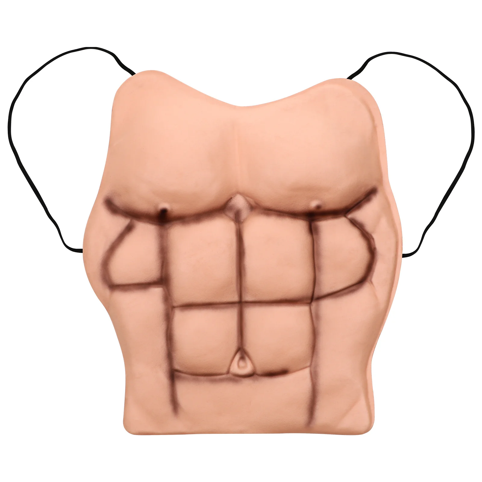 

Artificial Fake Muscle Halloween Costumes Makeup Cosplay Chest Prop for Men Man Toy