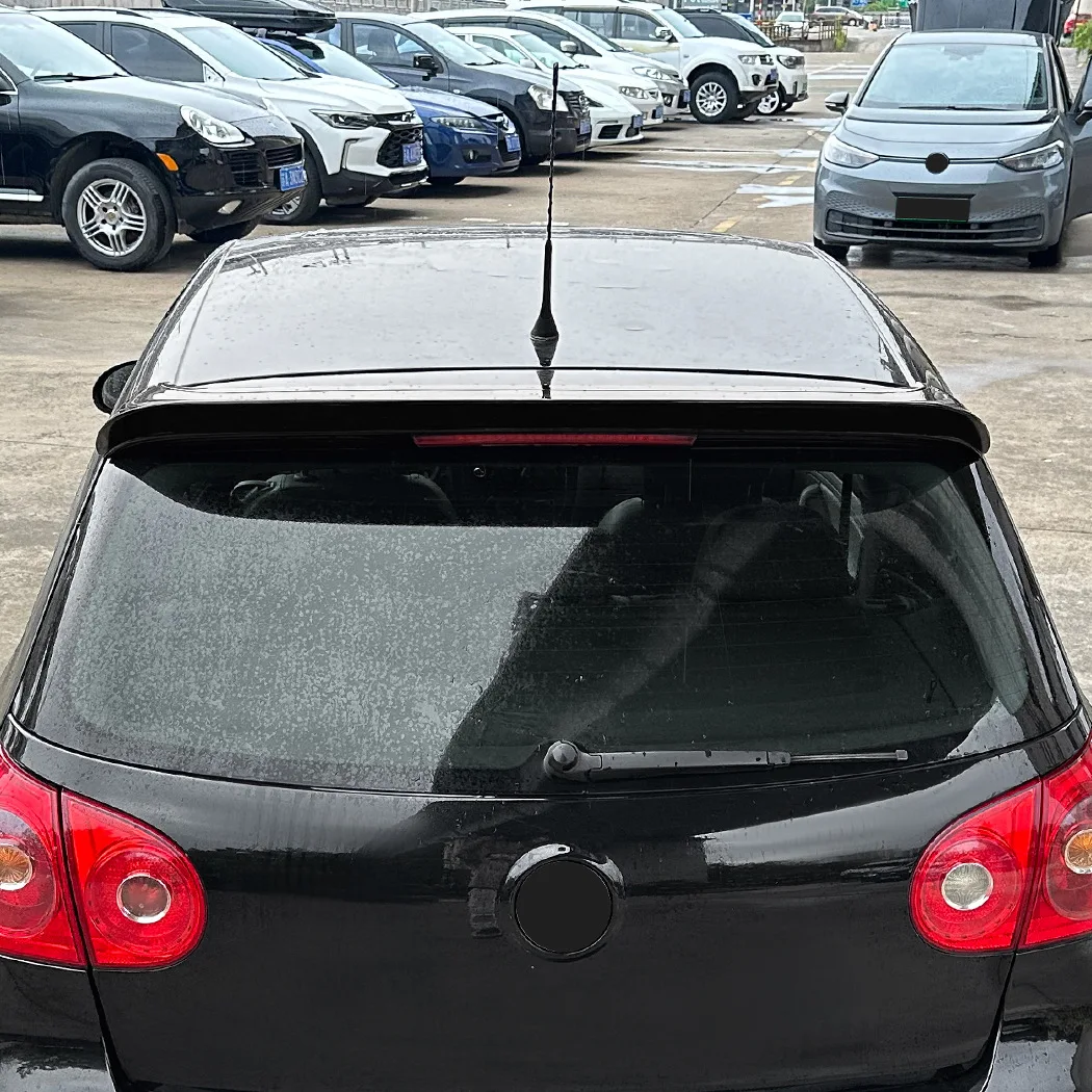 

For VW Volkswagen Golf 5 V MK5 R32 GTI 2006-2009 Car Rear Roof Trunk Lid Black Carbon Fibe Spoiler Wings Tuning Accessories Part