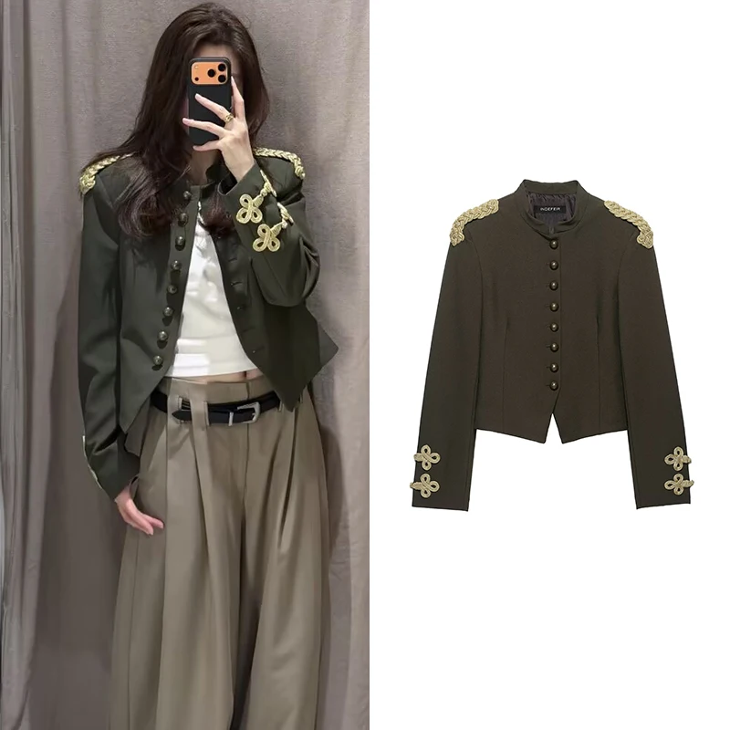 Smvp Women's Jackets Autumn 2026 New Fashion Slim Retro Autumn Warm Jackets Women's Chic Youth Unique Travel Street Coats Blouse