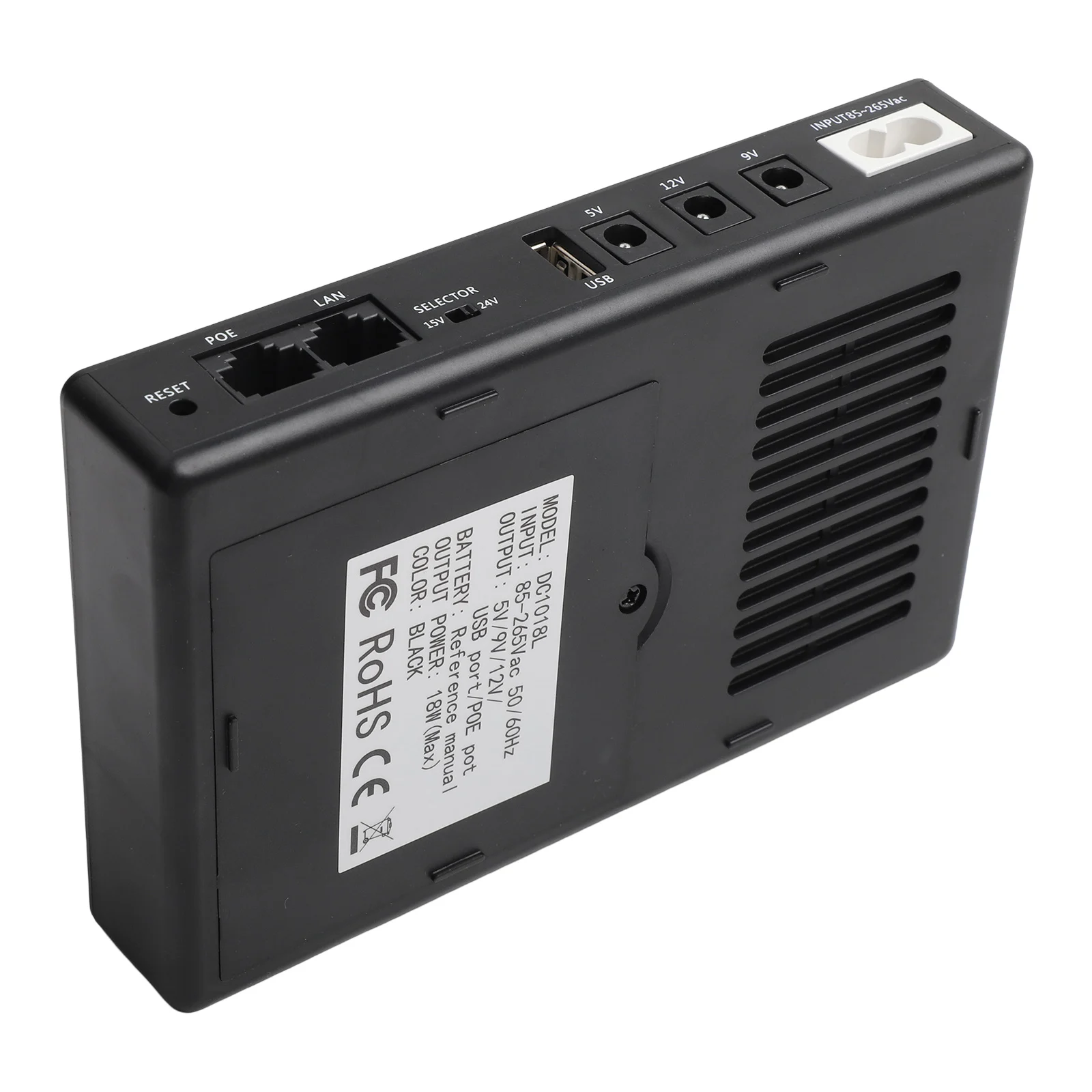 Low-noise UPS Backup DC UPS 5V 9V 12V Output Long-term Operation Low-battery Reminder For Monitoring Equipment