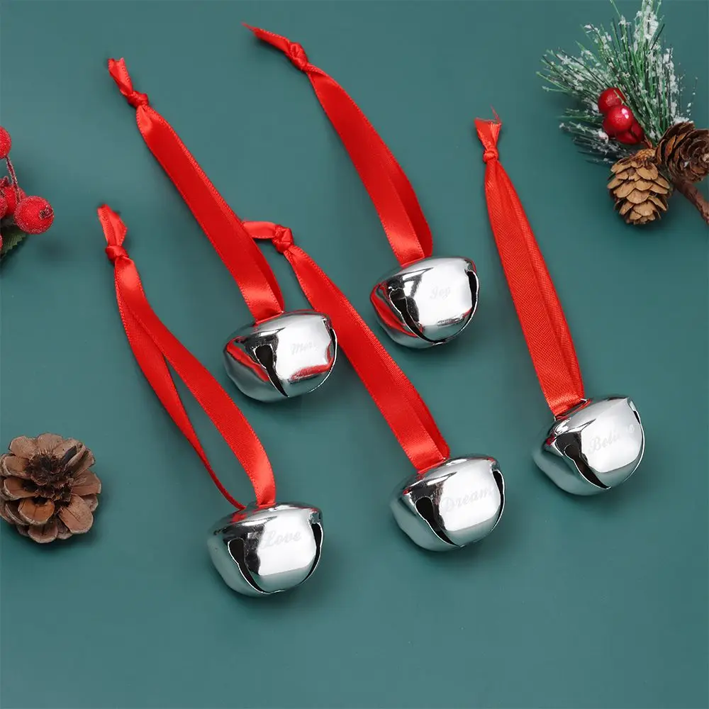 Home DIY Craft Ornament Christmas Believe Bells Christmas Jingle Bells Joy