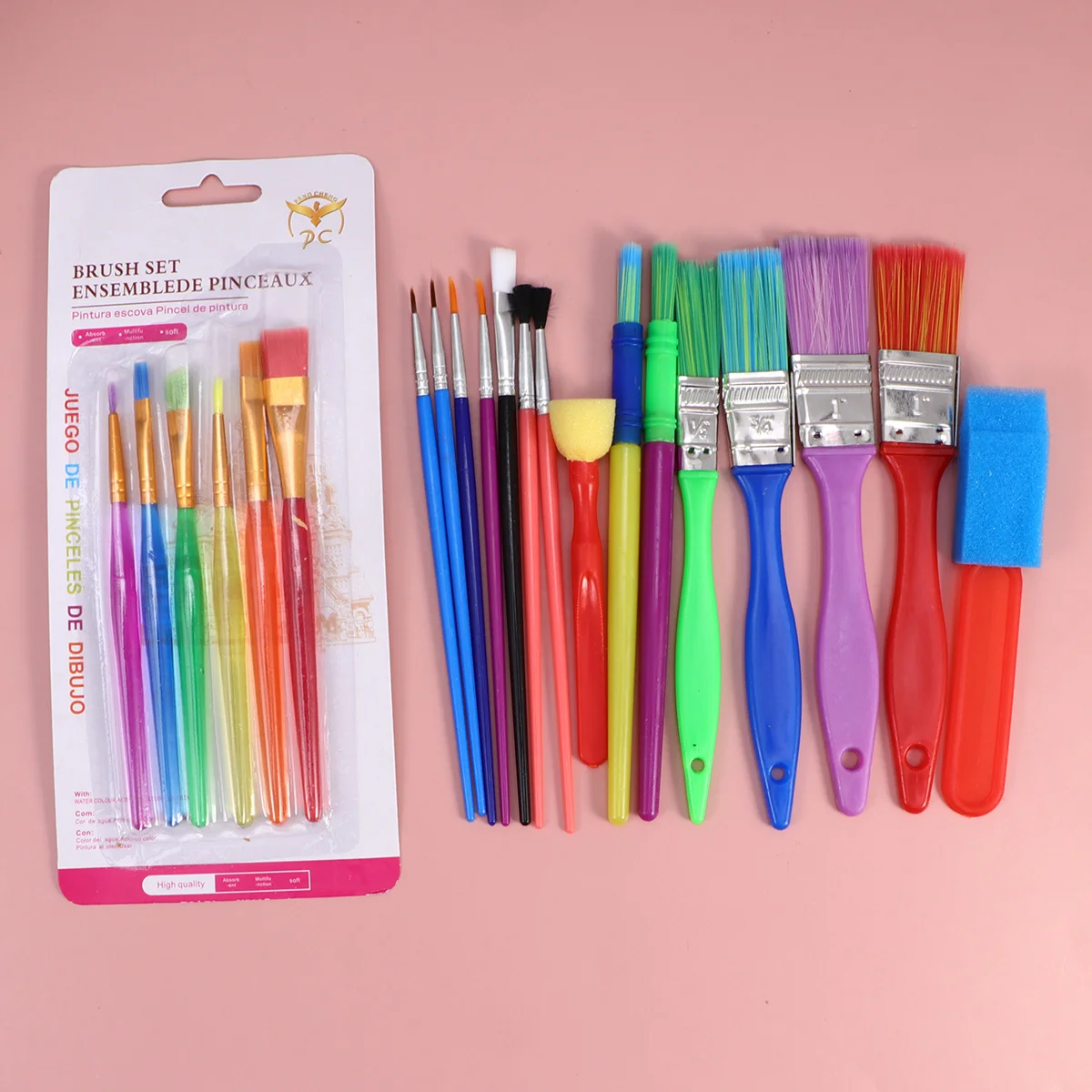 

21Pcs Kids Painting Brush Set Multifunction Graffiti Painting Tools for DIY Drawing Acrylic Watercolor Early Learning Art