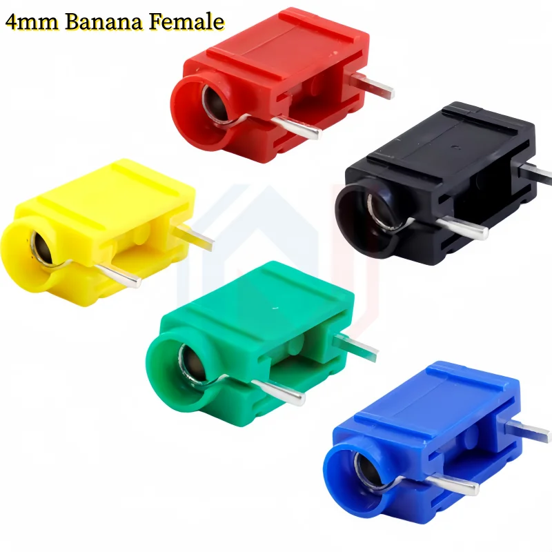 24.243 / 4mm Banana Female Jack PCB Mount Insulated Socket Connector