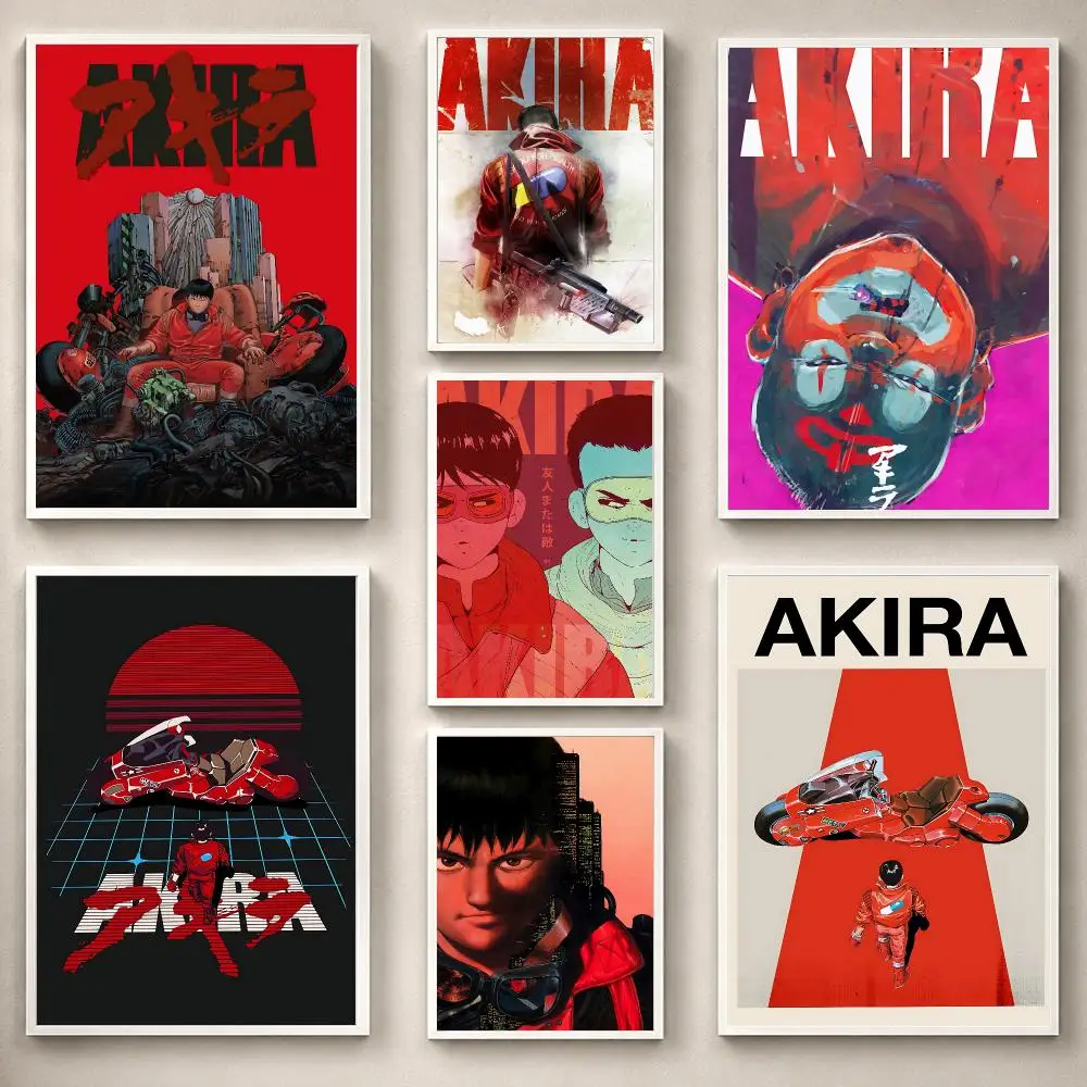 Anime A-AKIRA Poster PP Self-Adhesive Removable HD Waterproof Wall art Suitable Bedrooms Living Rooms Gifts