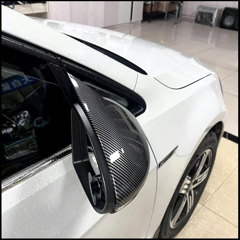 

For Volkswagen VW Golf 8 MK8 2020-2022 Rearview Mirror Cover Trim With Horn Decoration Car Styling Accessories