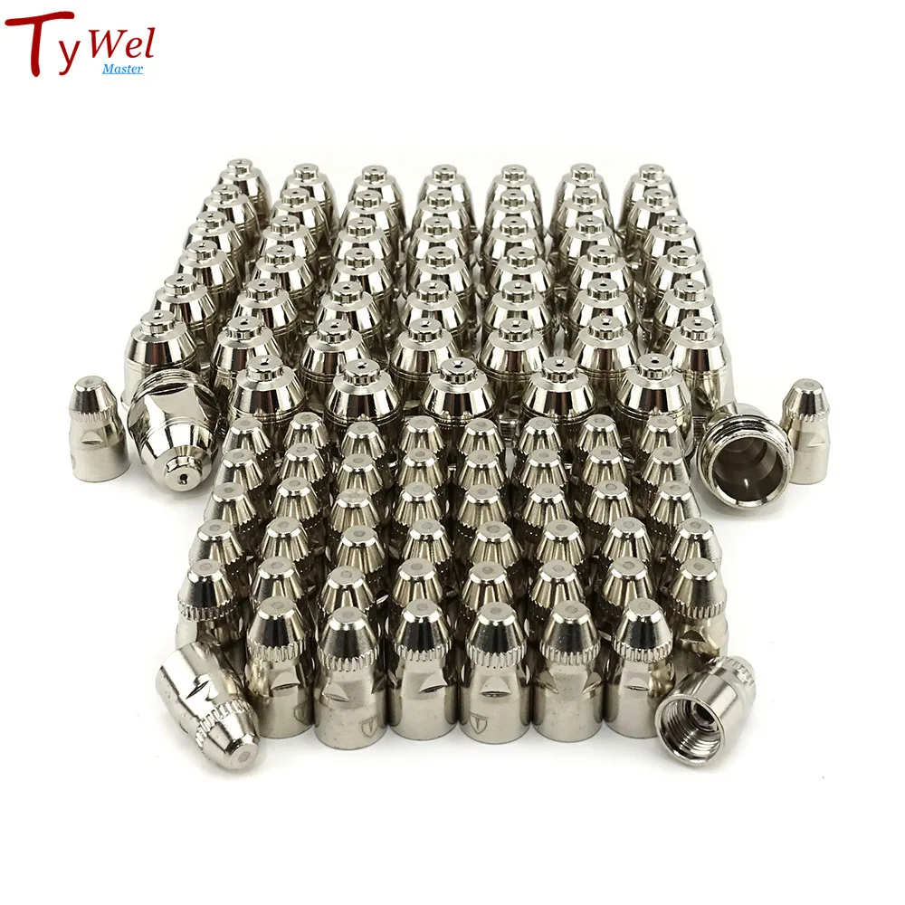 100pcs Premium 40-100A P80 Plasma Cutting Electrodes Nozzles CNC Cutter P80 Plasma Torch Consumable Tips