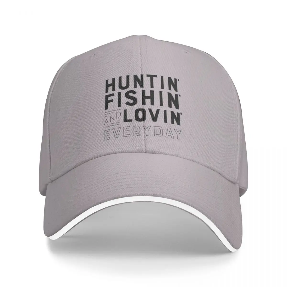 huntin fishin lovin lyric Cap baseball cap wild ball hat Sun cap Men's cap Women's