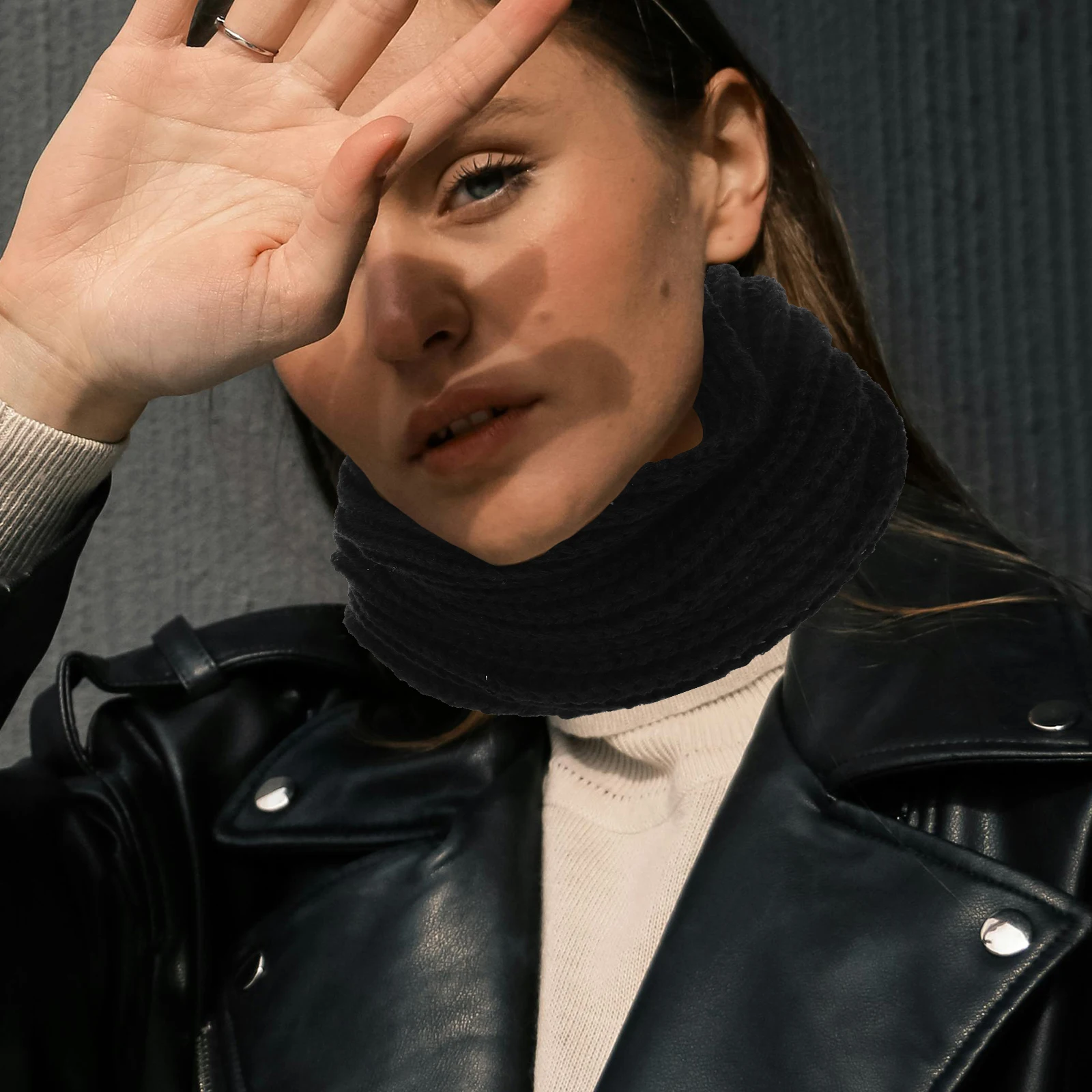 

Small Scarf Scarves Collar Korean Version for Women Neck Wrap Cold Warmer Man