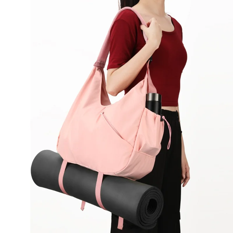 Waterproof Yoga Mat Bags Women Gym Fitness Handbag with Shoe Compartment Large Sport Travel Shoulder Duffle Bag Dry Wet Separate