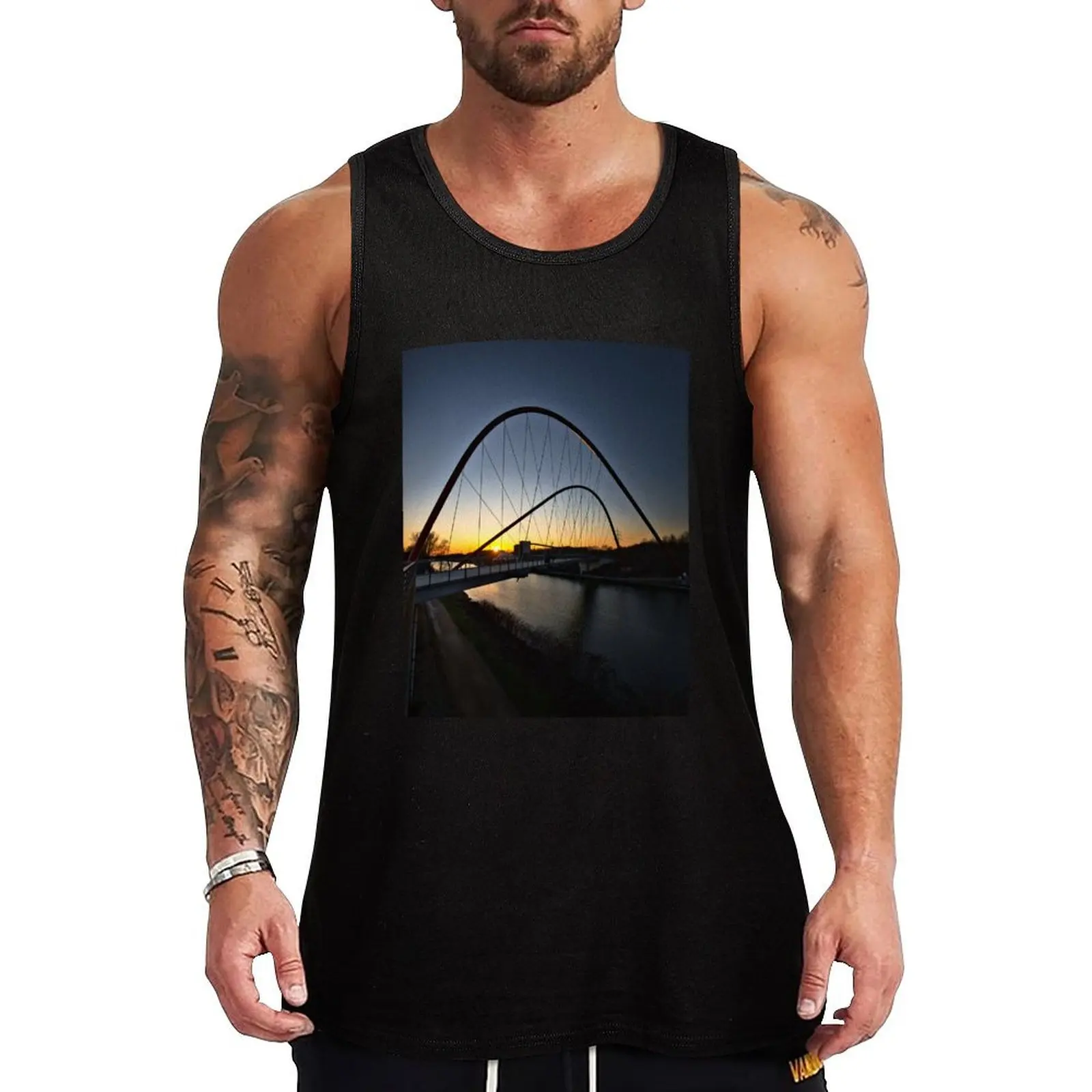 The double arch bridge in the Nordsternpark of Gelsenkirchen - Ruhrgebiet - Ruhrpott - Germany Tank Top