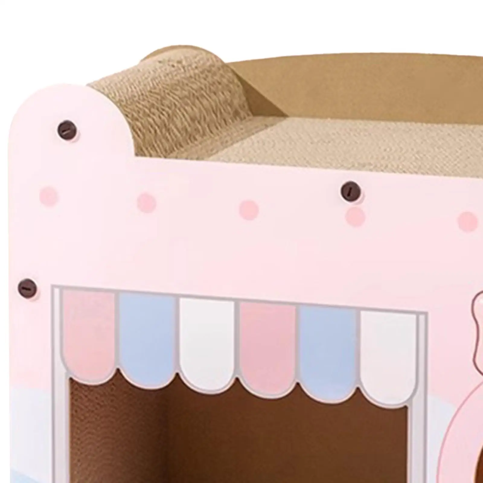 Cat Scratcher House,Cardboard Cat House,Sturdy,Cat Scratcher Lounge Bed, Cat Scratching Board Cat Scratch Pad for Cat Kitten