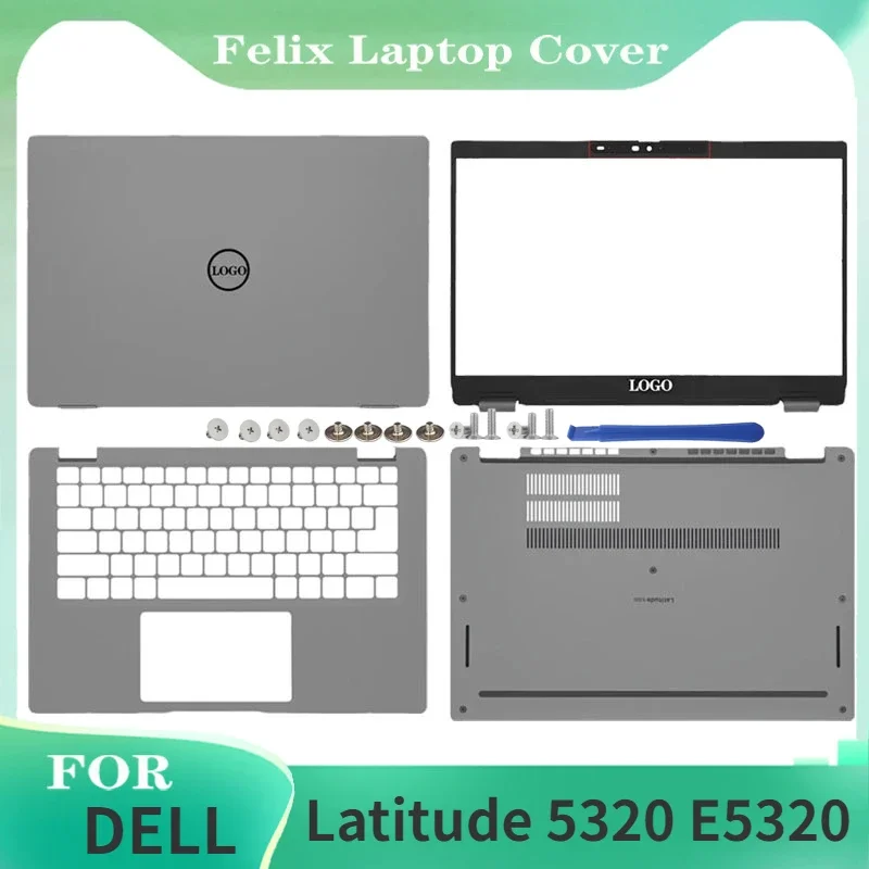 

NEW Original For Dell Latitude 5320 E5320 Laptop LCD Back Cover Front Bezel Upper Palmrest Bottom Case Silver Top 0007N8 0T9J4P