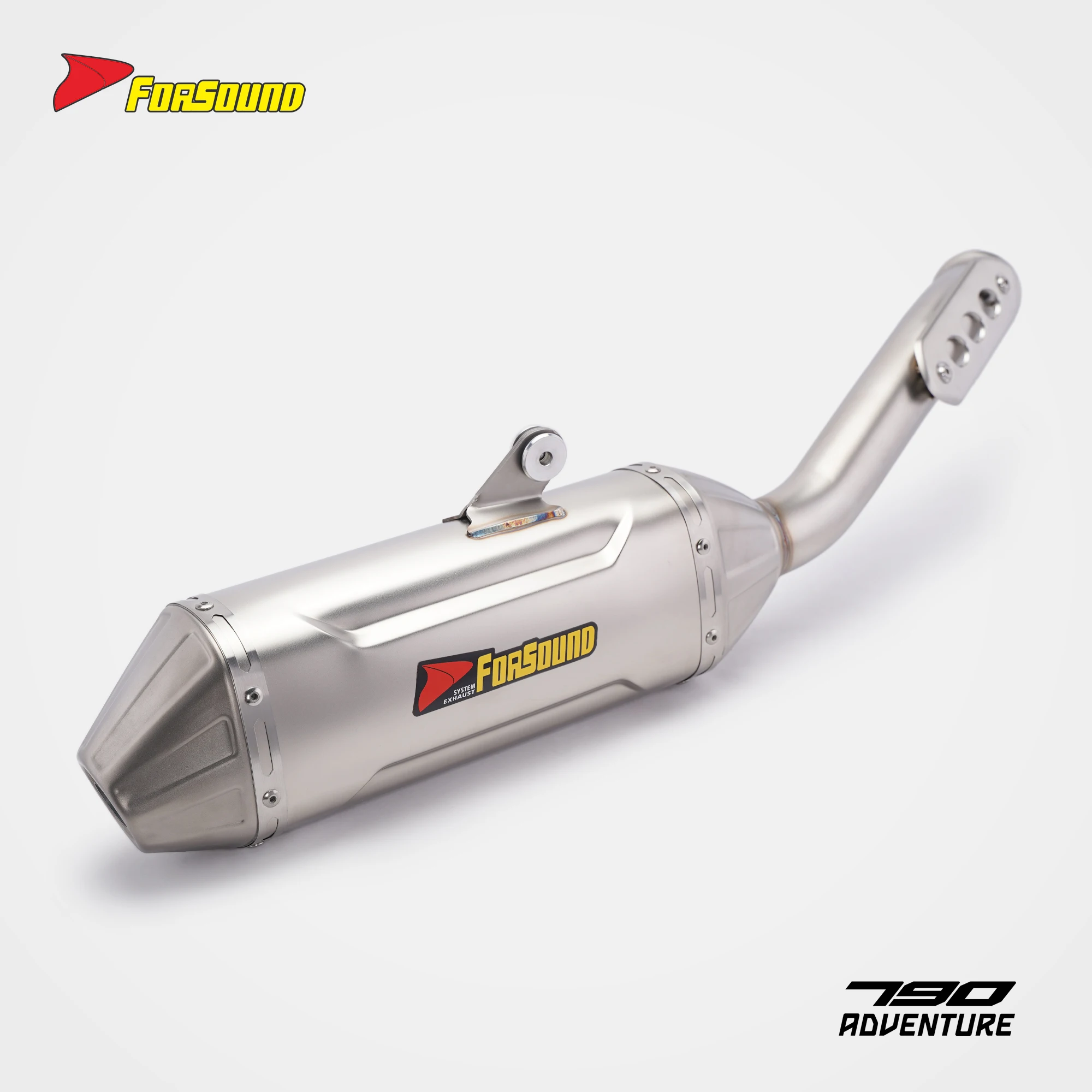 Stainless Steel Slip-On Exhaust Muffler For 790ADV 890ADV 890Adventure R/Rally 901 Touring/E Removable DB Killer Escape ADV Bike