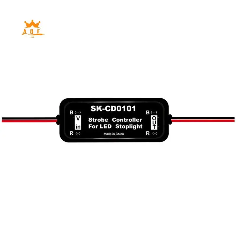 A08E-Strobe Controller Brake Light Flasher Module For Car LED Brake Stop Light Lamp 12V-16V LED Flash Tail Stop