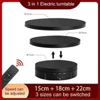 3 Speeds Electric Rotating Visualizer 360° Turntable Regulation USB Charge Display Stand for Video Shooting Prop Jewelry Shoes