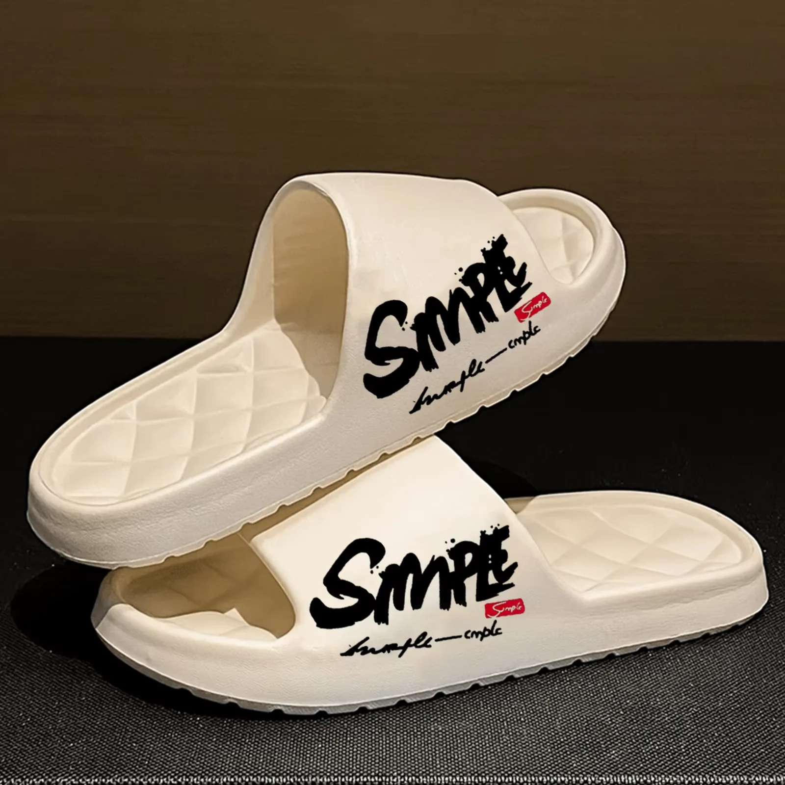 Pantuflas de Moda para Hombre para las Cuatro Estaciones, Pantuflas de Baño Perforadas Suaves, Casuales, Antideslizantes e Impermeables, Adecuadas para Baño y Natación
