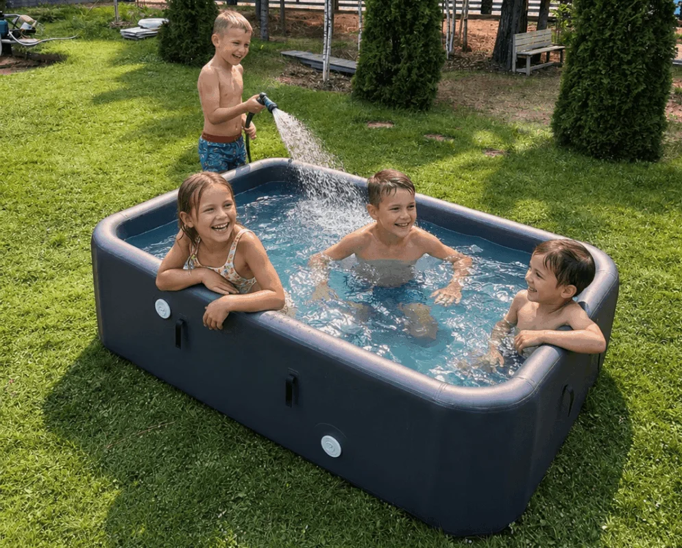 New Commercial Customized Outdoor Portable Drop Stitch DWF Kids Adults Inflatable Swimming Water Pool Large Inflatable Pool