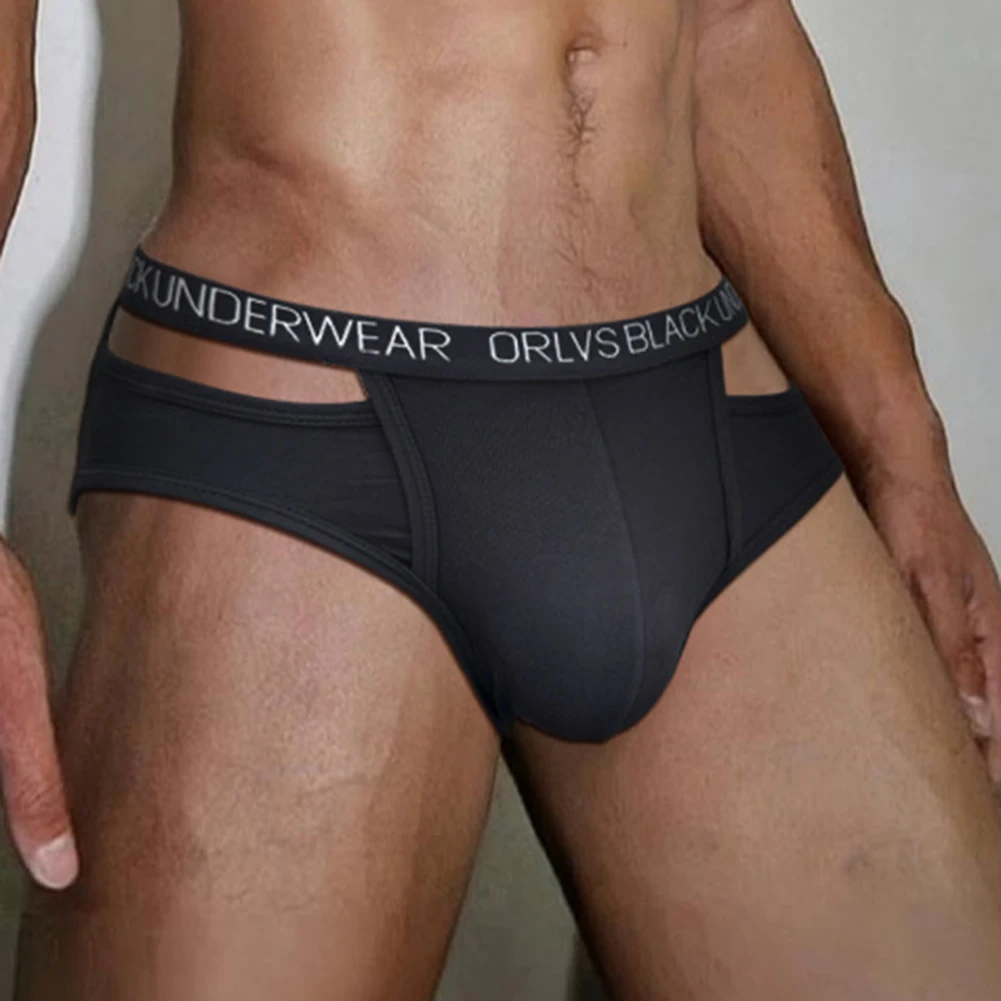 

Sleep Bottoms Daily Knickers Male Mens Sexy Lingerie Soft Hollow Briefs Underwear Sports Panties Elastic Low Rise Underpants