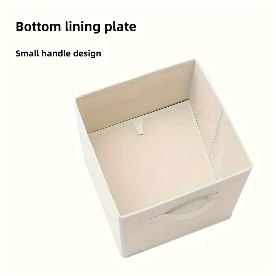 Thicke Cardboard Support Square Wardrobe Storage Container Clothes Toy Uncovered Organizer Box Foldable Storage Cube Storage Box