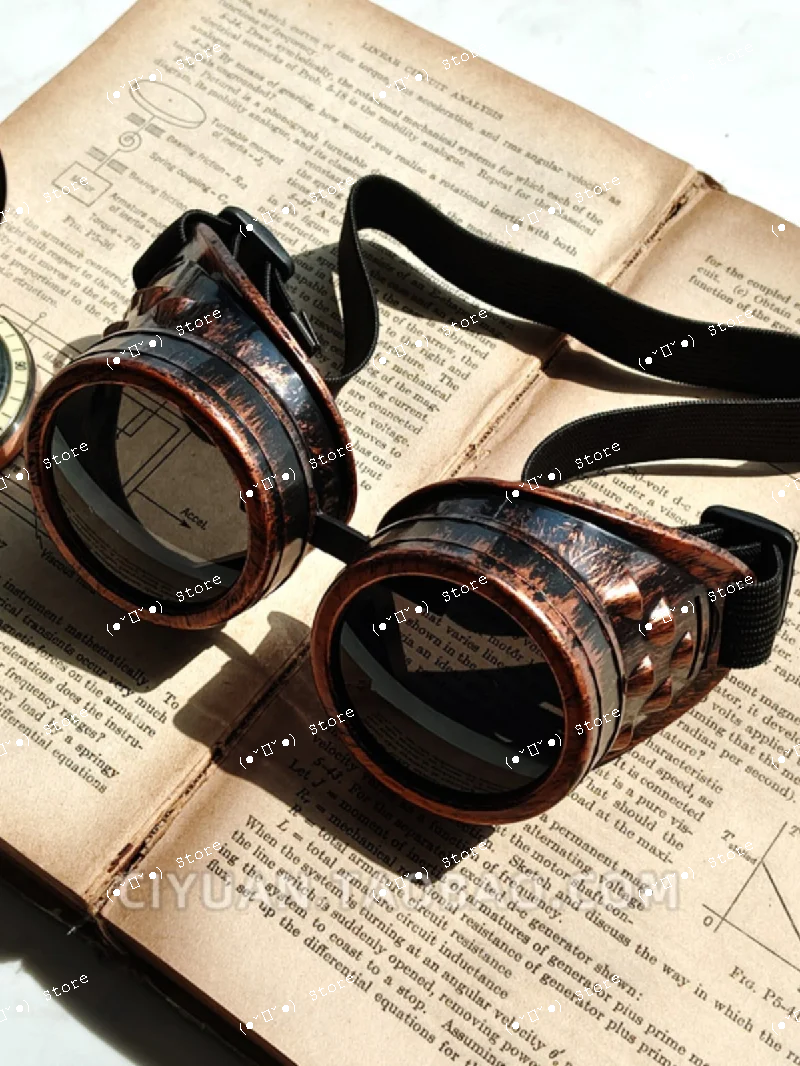 

Dark Lolita Cyberpunk Gothic Steam Glasses Sunglasses Accessories Cosplay Wasteland Style Manga Exhibition Props