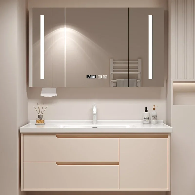 

Vanity Luxury Slim Bathroom Cabinet Ceramic Modern Minimalist Bathroom Cabinet Washbasin Casa Arredo Hotel Furniture