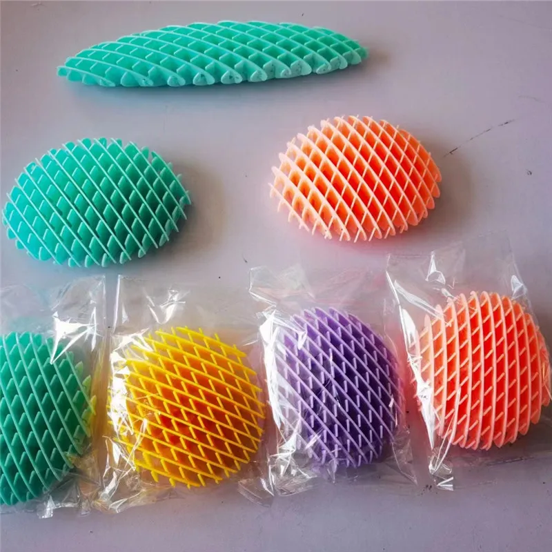 New Decompression Elastic Mesh Toys Solid Printed Radish Decompression Healing Toys Stretch Anti Stress Small Toy Ornaments