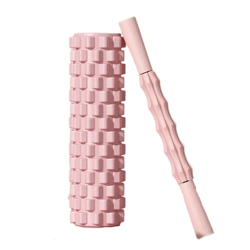 استرخاء العضلات العميقة وتدليك عمود اليوجا ذو النقطة العائمة للمعدات الأساسية - أسطوانة إسفنجية لممارسة اليوجا