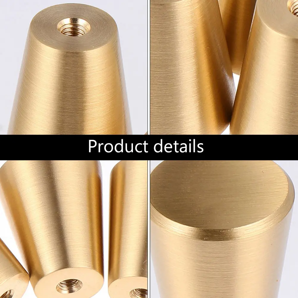 10Pcs Premium Aluminum Alloy Cabinet Pull Handles Golden Tone Stylish Drawer Knobs for Indoor Kitchen Bedroom Renovation