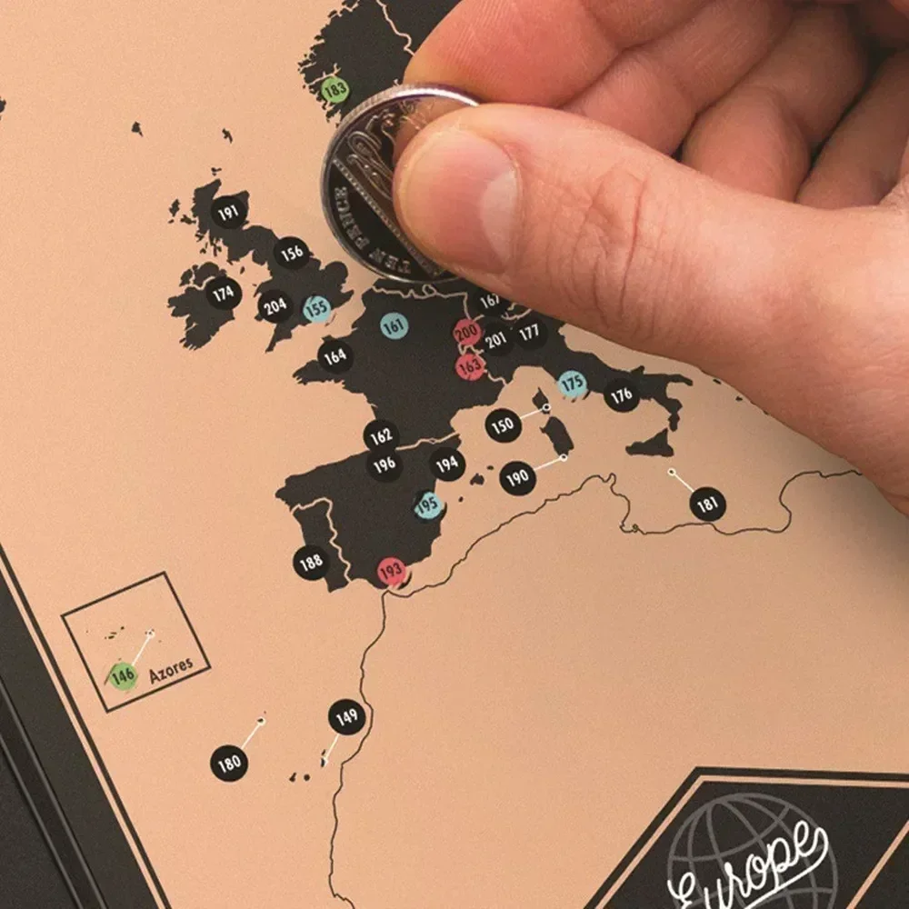 iscover the Explorer in You Scratch Map Travel Guide with over 300 Explorer Lists Travel Gift Deluxe Adventure Journal 1