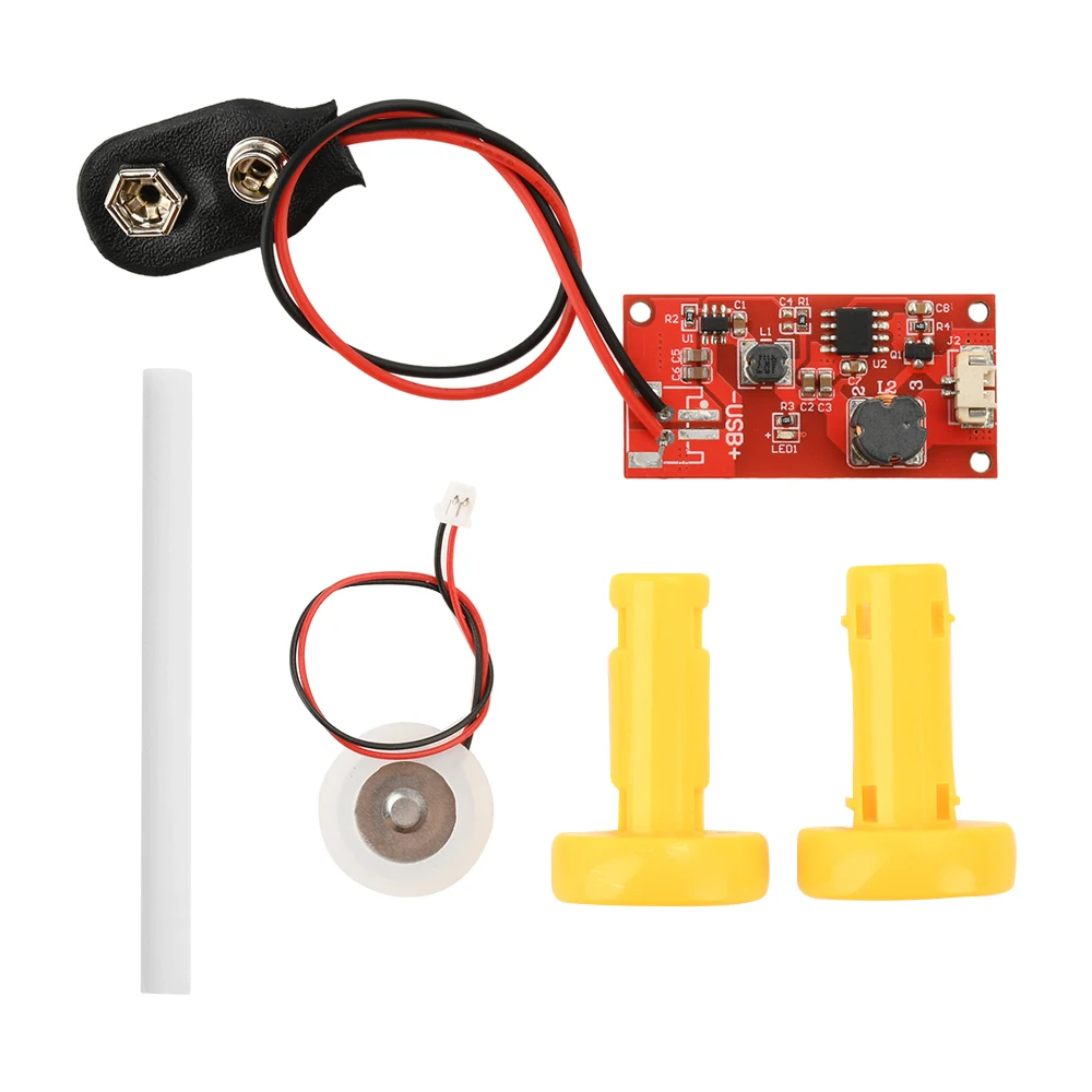 Mini humidificador de 9V CC, Kits de bricolaje, generador de niebla y placa de circuito del controlador, nebulizador, película de atomización, hoja de atomizador, Mini oscilante