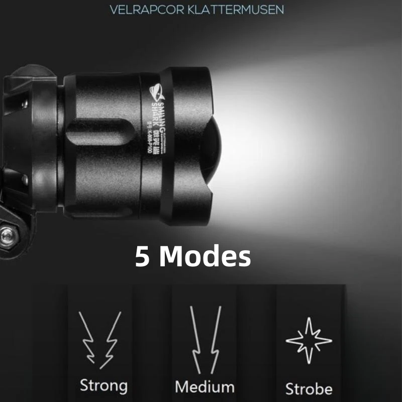 Smilling Shark K808 Super Bright Headlight LED P100 8000LM
