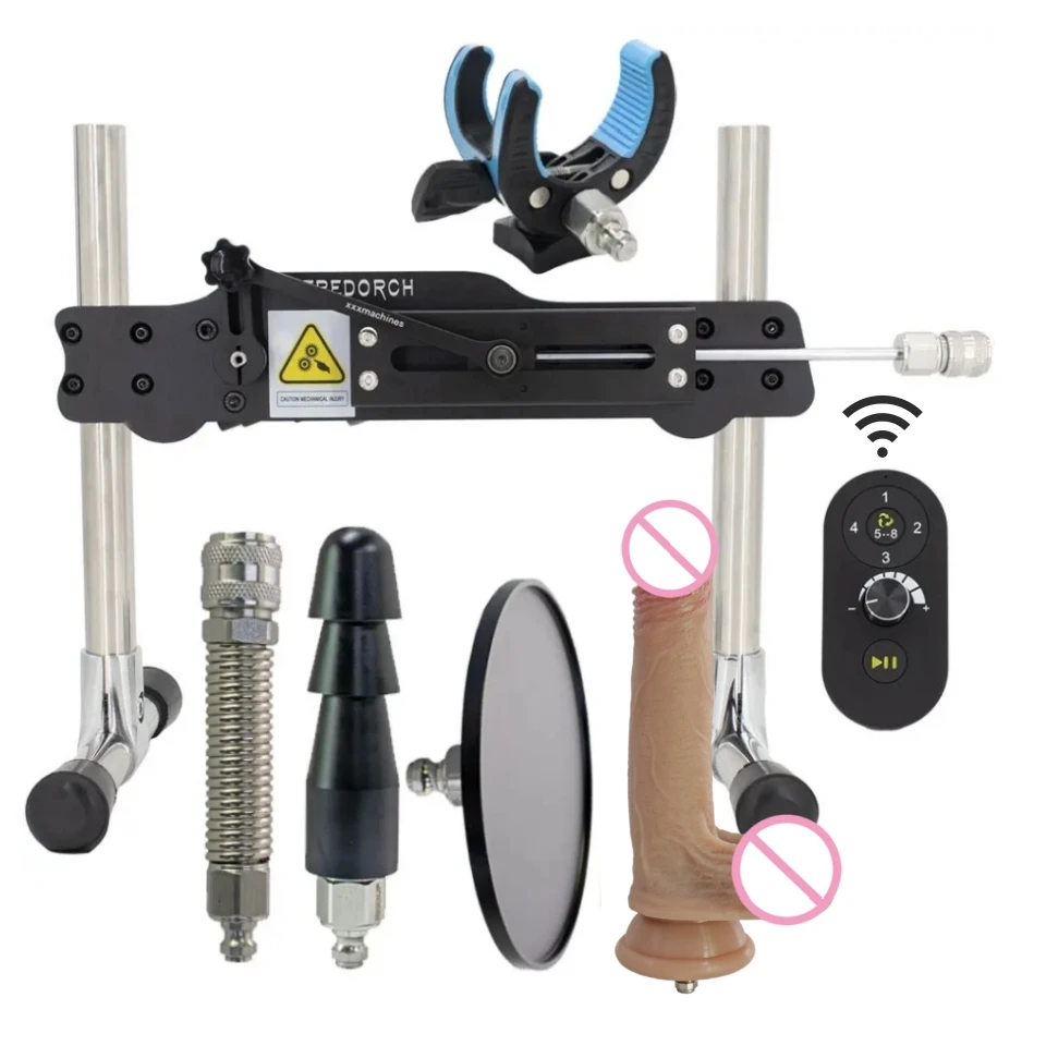 FREDORCH 86W DC 24V DIY Telescopic Reciprocating Linear Actuator Adjustable Strokes Remote&APP Control Intelligent Sex Machine