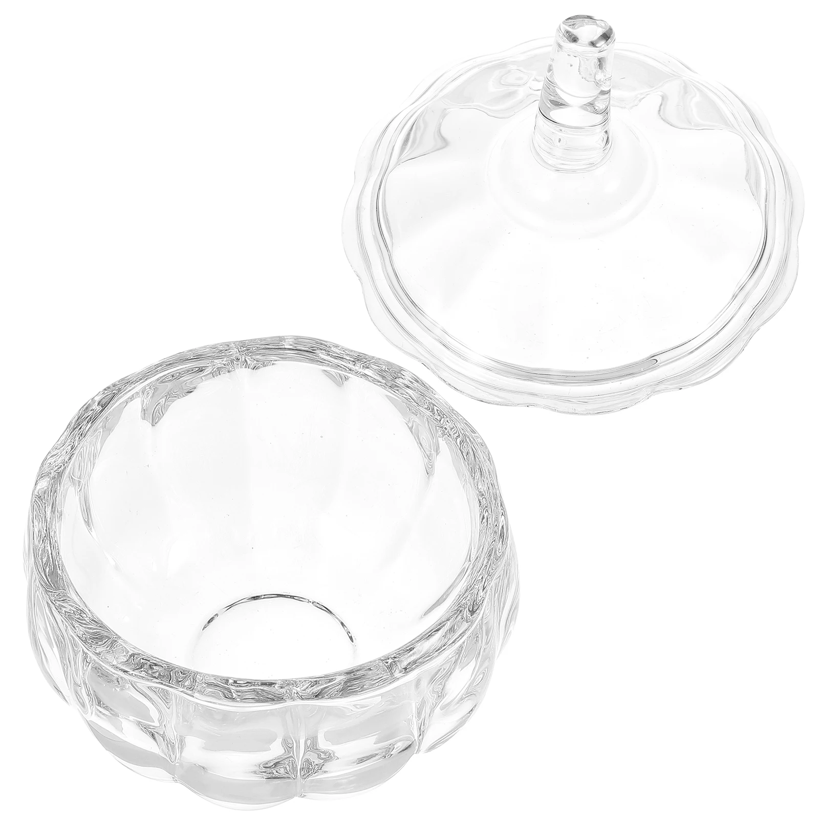 

Pumpkin Shaped Glass Candy Holder Airtight Jars for Loose Tea Sweets Cookies Dry Fruits Decor Glass Candy Jar Dry Fruit Jar