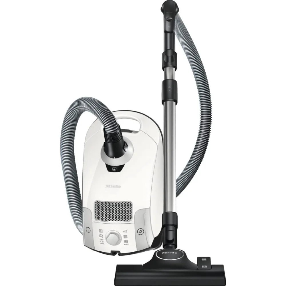 Compact C1 Pure Bagged Canister Vacuum with High Suction Power Designed for Hard Floors and Low-Pile Carpet,