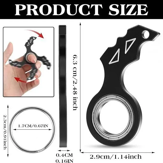 

Портативный уличный EDC-спиннер-антистресс из алюминиевого сплава с креплением на ключи