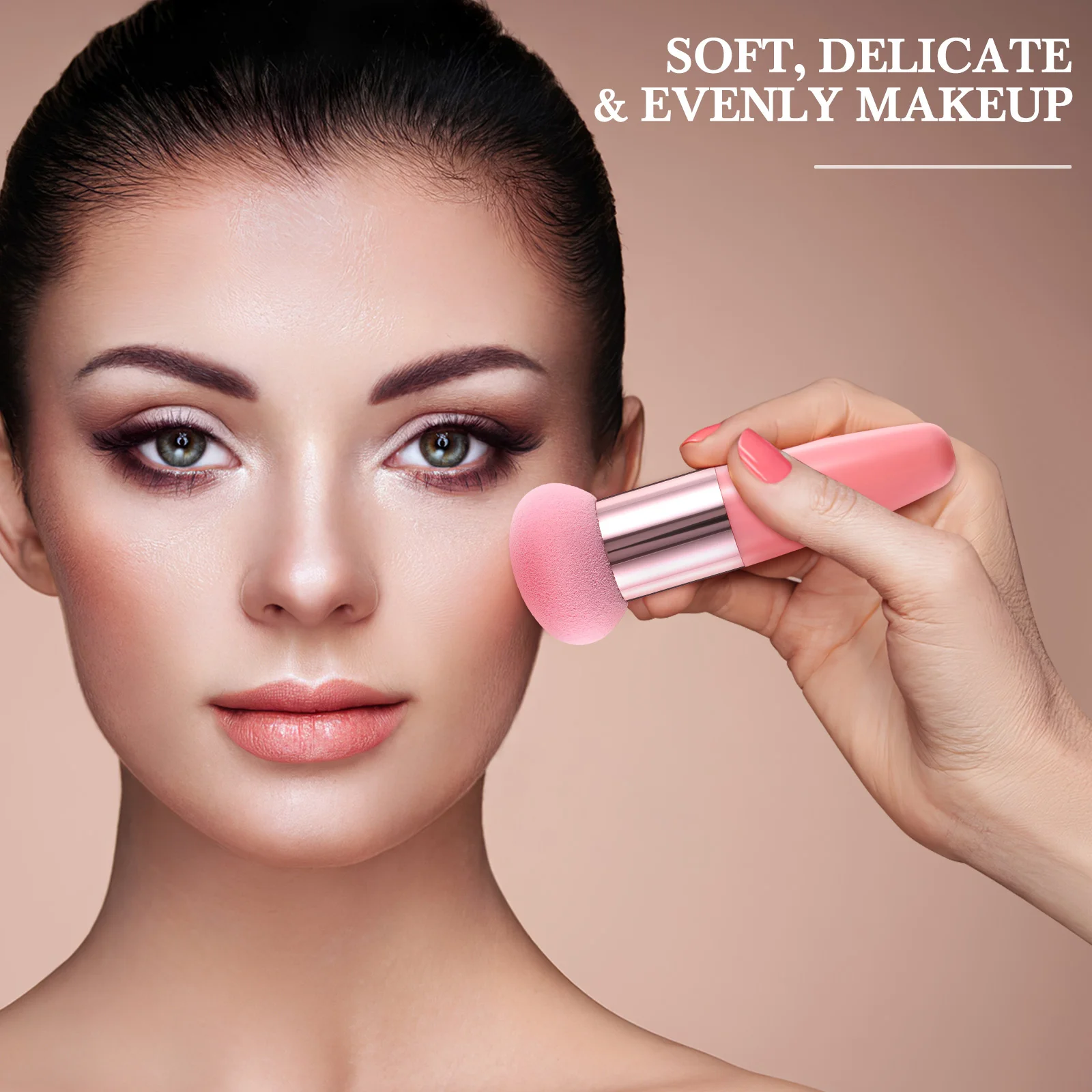 

3Pcs Makeup Sponge Handle Set Foundation Blender Sponges for Concealer Face Powder Cosmetics Beauty Tools Makeup Sponge