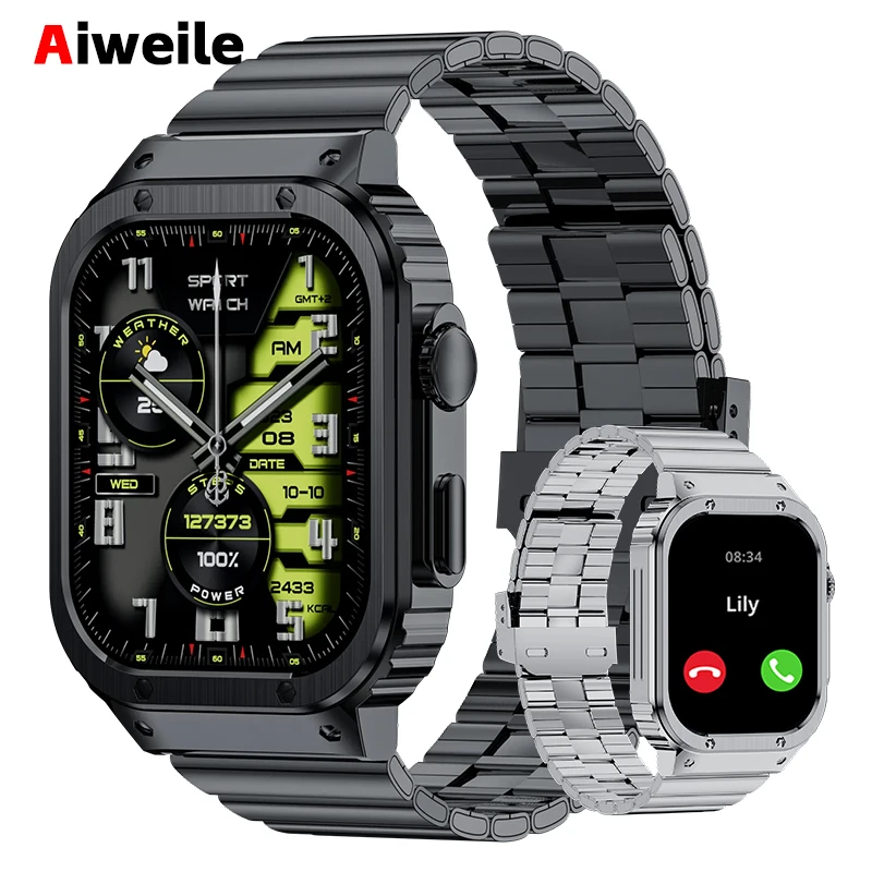 

Smart Watch Man Smartwatch 2024 Aiweile AW33 Sports Bluetooth Call Fitness Bracelet High-end men's watch for huawei xiaomi pk GT