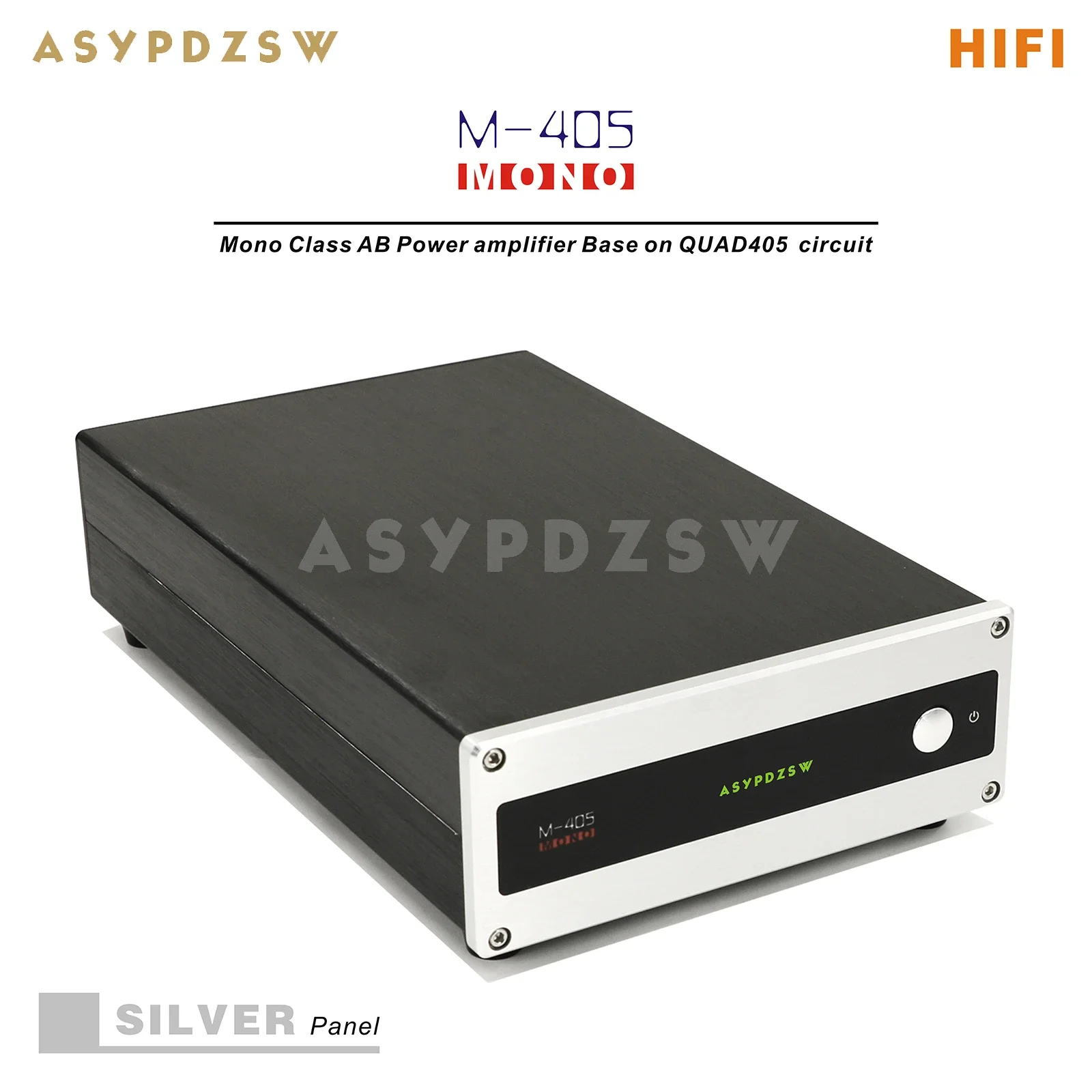 

ASYPDZSW HIFI M-405 Mono Class AB Power amplifier Base on QUAD405 Amplifier circuit 100W 8 ohm