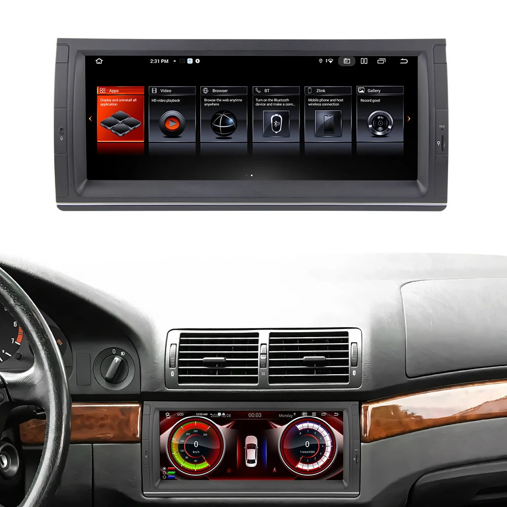 

For E39 10.25 inch Touch Screen 1996-2003 2 Din Car GPS Navigation Radio WIFI play Multimedia Player Stereo