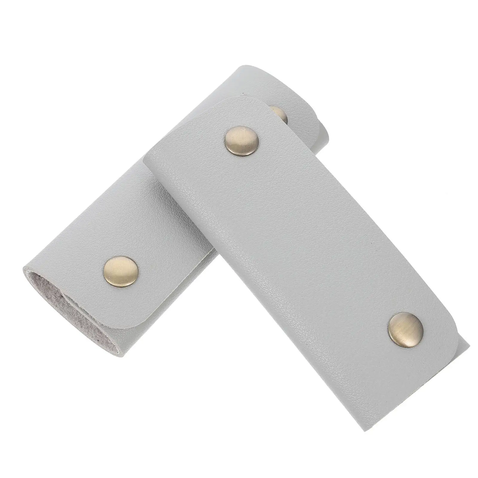

2 Pcs Bag Handle Wrap Cortical Handles Handbags Luggage Travel Straps Pu Sleeve Accessories Teaching Equipment