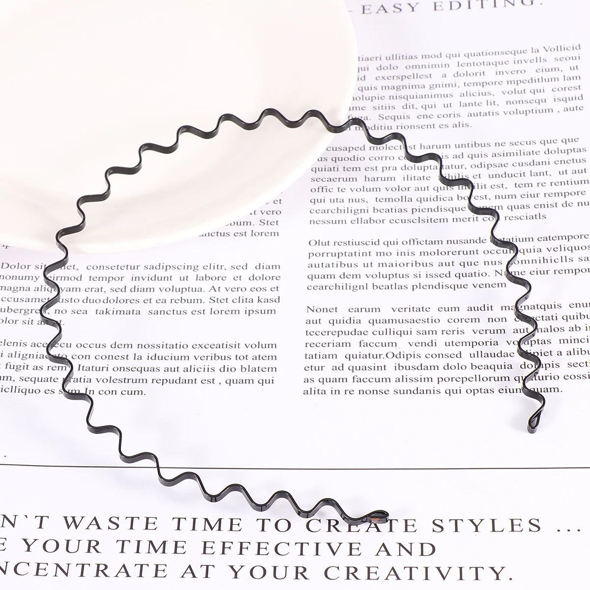 

10PCS Metal Hoops Simple Design Anti slip Simple Headb Wave Shape Versatile Women Men Hair Accessories Everyday Use