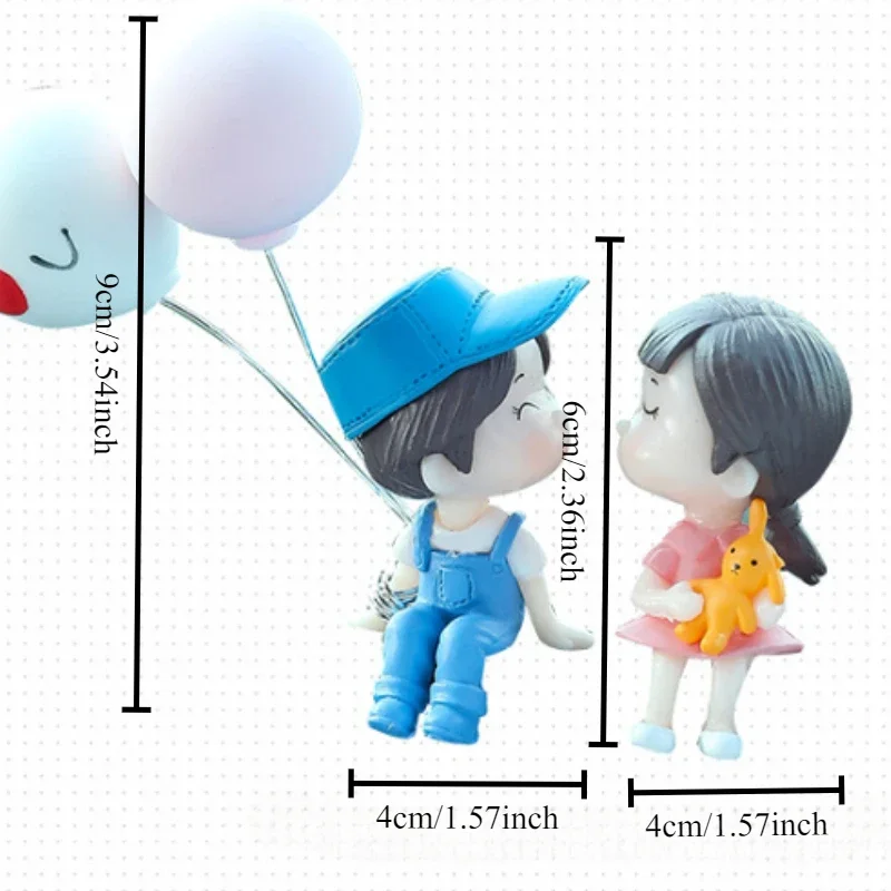 1pc Car Decoration Cute Cartoon Couples Action Car Dashboard Decorations  Cute Lovely Kiss  Cute Ornaments cars accessories