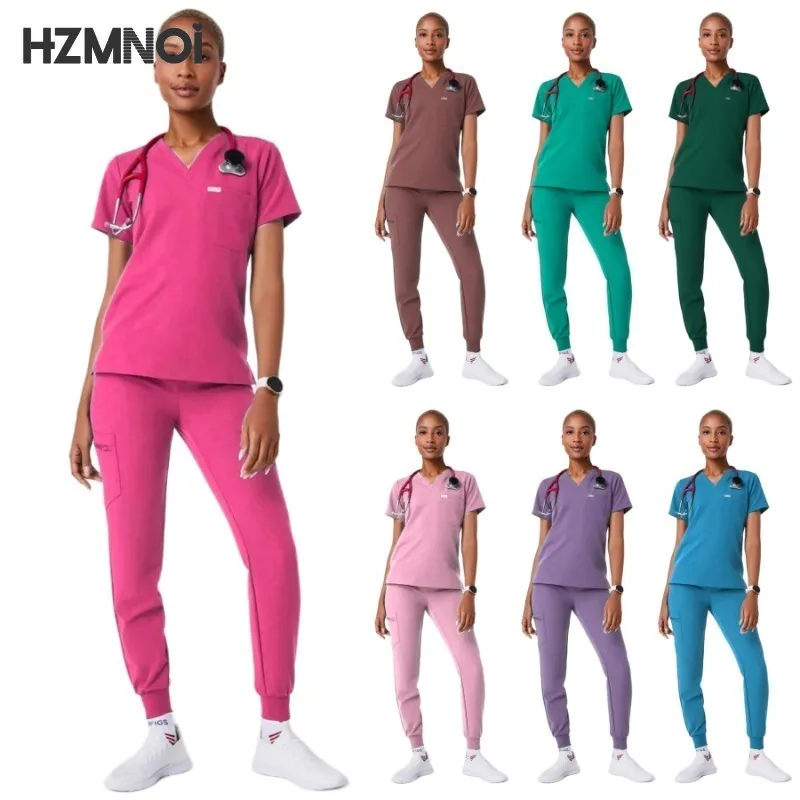 Multicolor Women Wear Scrub Set Doctor Workwear Nurse Scrubs Set Wholesale Jogger Suit Doctor Hospital Medical Surgical Uniforms