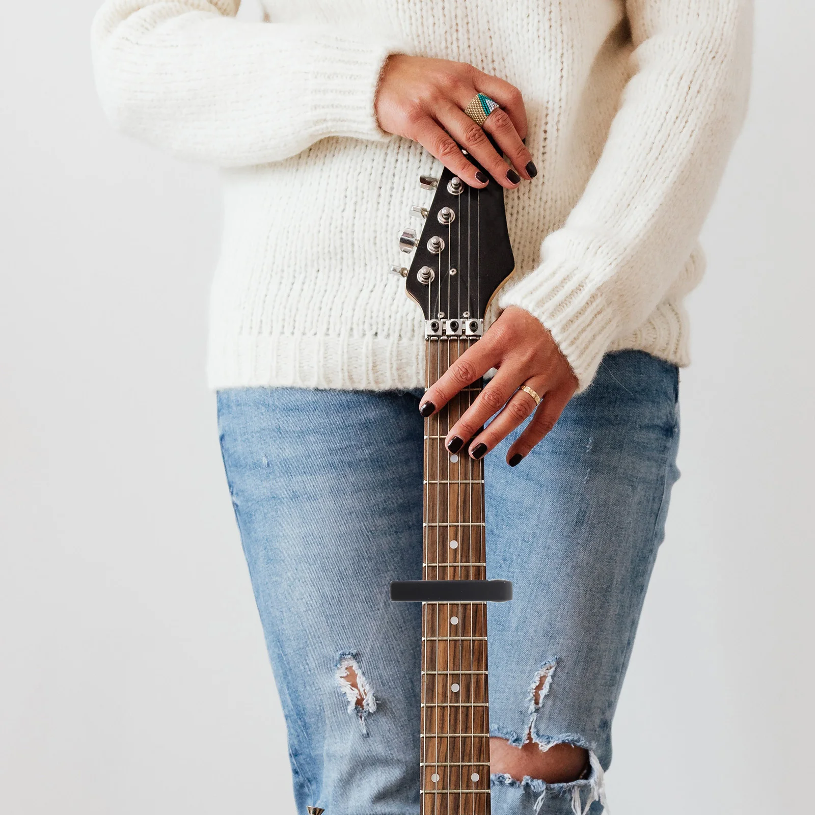 

Guitar Capo Tone Changer Zinc Alloy Durable Clip on Acoustic Electric Tool Ukulele Banjo M Accessory Musical Instrument