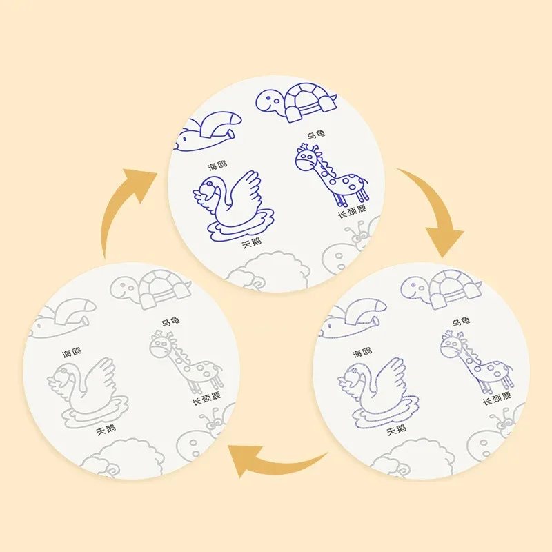 Magic Book Curious Copybook Children Drawing Books 3D Groove Reusable Educational Montessori Games for Writing Practice Book