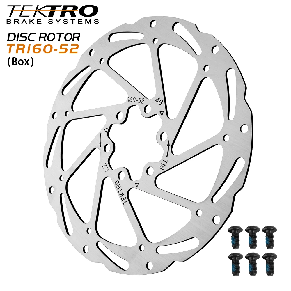 Tektro MTB Disc Brake 160 180 203mm Bicycle Rotors with 6 Bolts Hydraulic Disc Brake Record Mountain Bike Rotors Cycling Parts