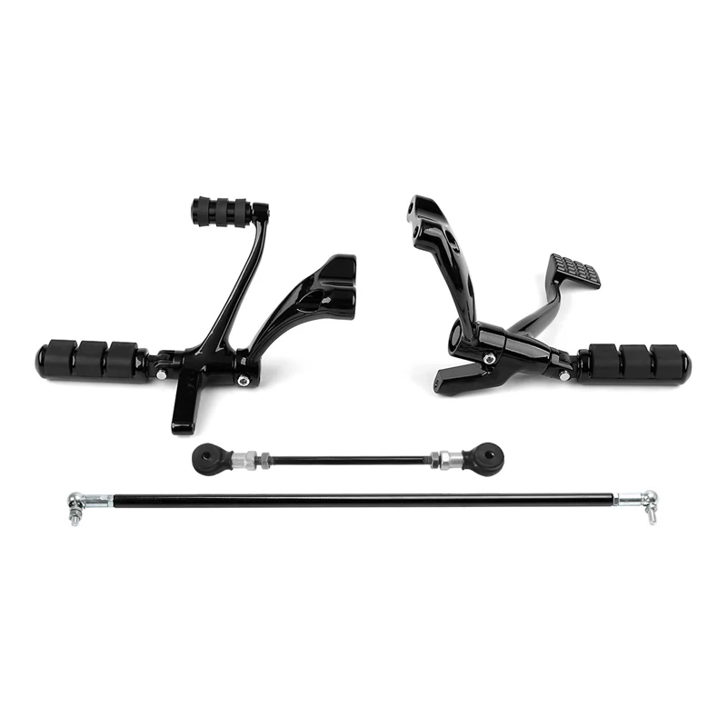 

Motorcycle Forward Controls Complete Kit with Pegs Levers Linkages For Harley Sportster 883 1200 XL Iron 2004-2013 Black chrome