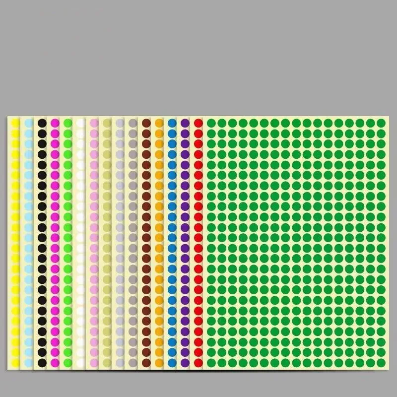 

Round dot sticker Color Code Label Self Adhesive Sticker Office School Supplies 6mm 8mm 10mm 13mm 16mm19mm 25mm 32mm 50mm 100mm