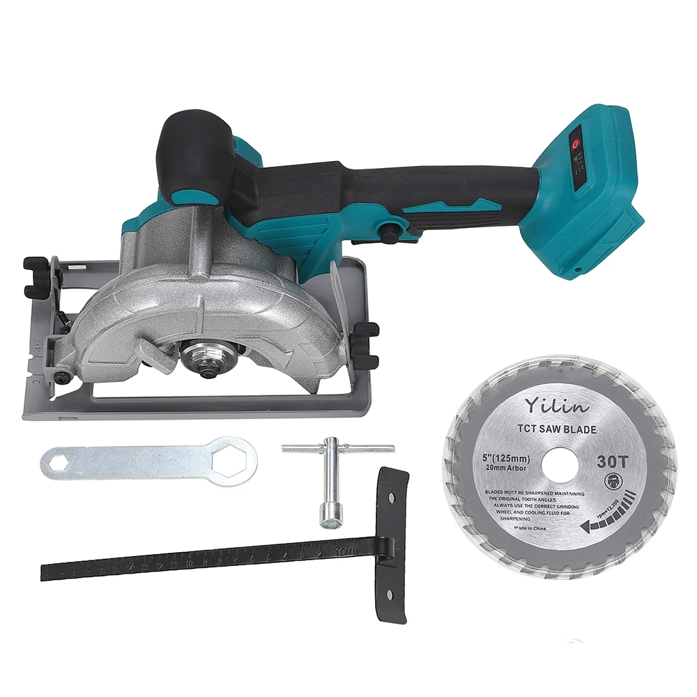 5-Inch Cordless Circular Saw for Makita Battery(Not Inclued), Adjustable Electric Saw for Wood And Stone,Tool Only